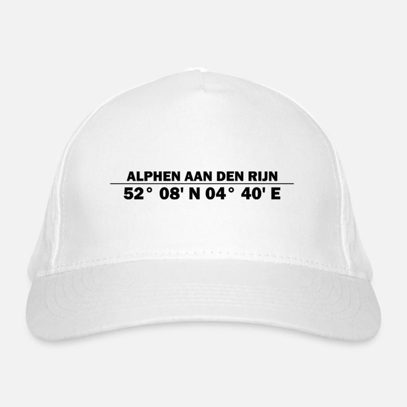 Alphen aan den Rijn coordinates Organic Baseball Cap