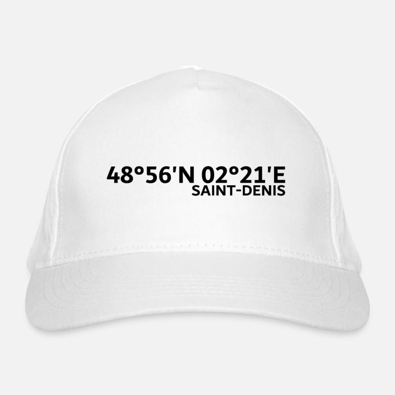 Saint-Denis coordinates Organic Baseball Cap