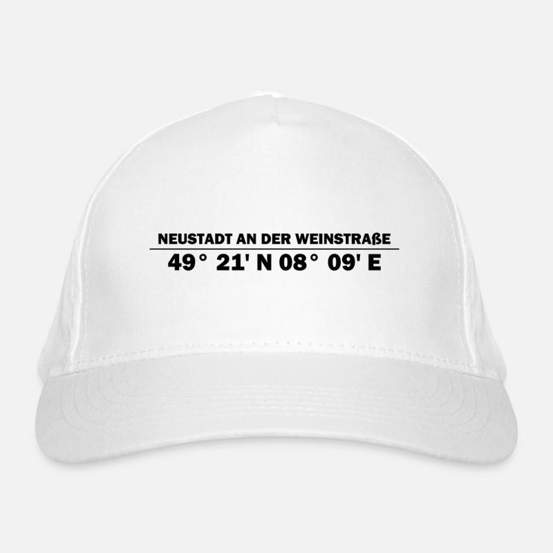 Neustadt an der Weinstraße Coordinates Organic Baseball Cap