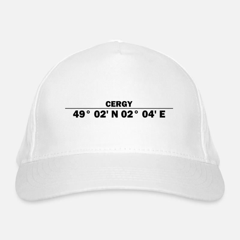 Cergy coordinates Organic Baseball Cap