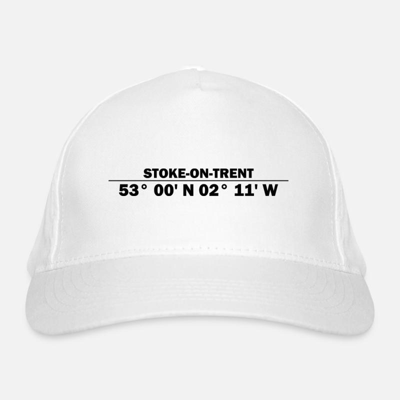 Coordonnées de Stoke-on-Trent Casquette classique bio