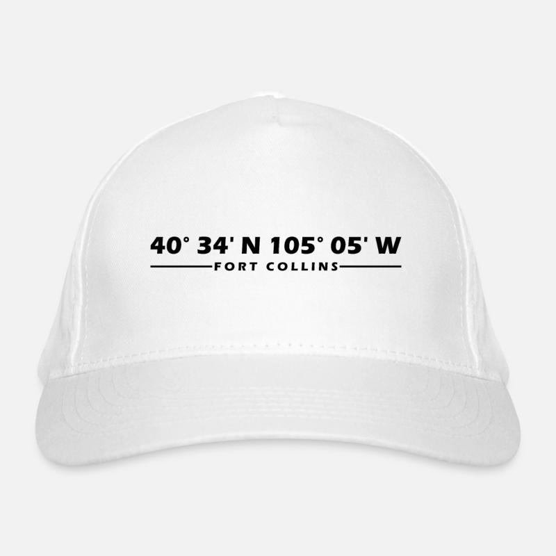 Fort Collins Coordinates Organic Baseball Cap