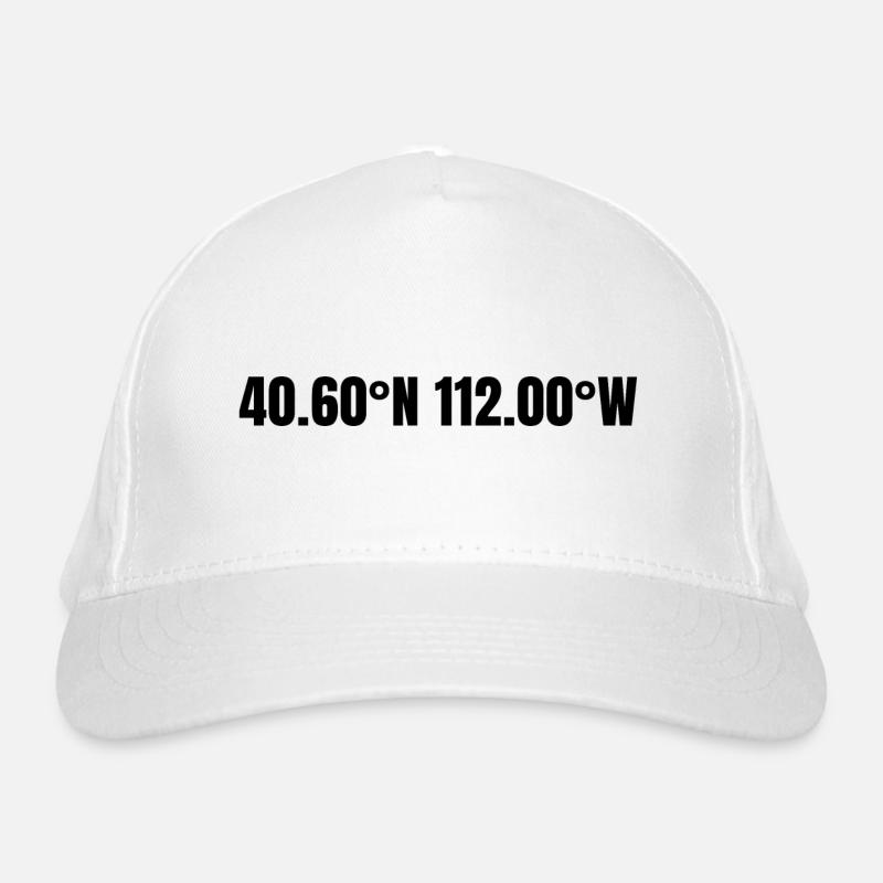 West Jordan, Utah, USA Coordinates Organic Baseball Cap