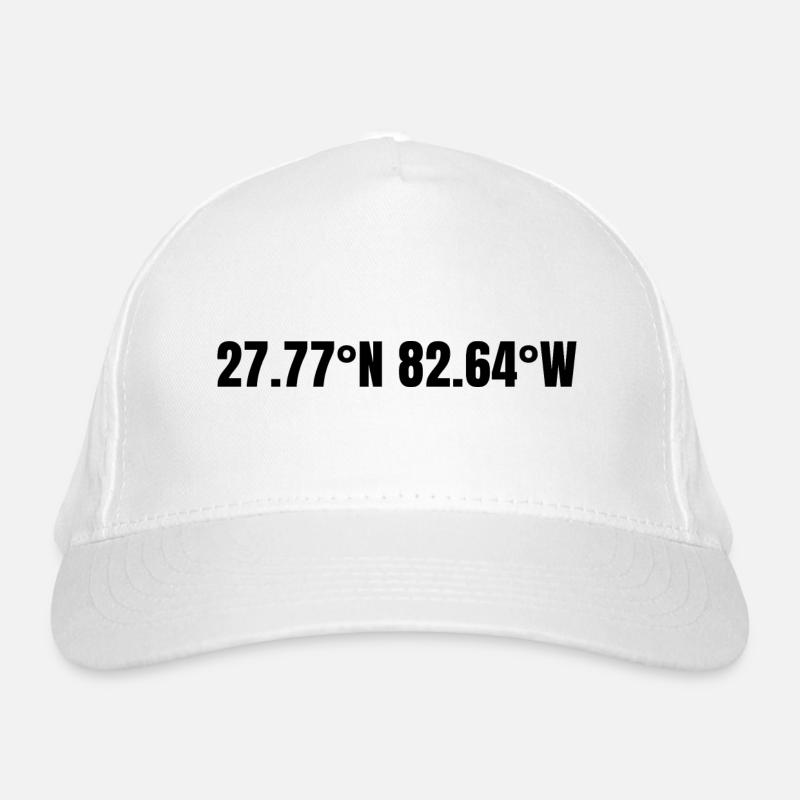 St. Petersburg, Florida, USA Coordinates Organic Baseball Cap