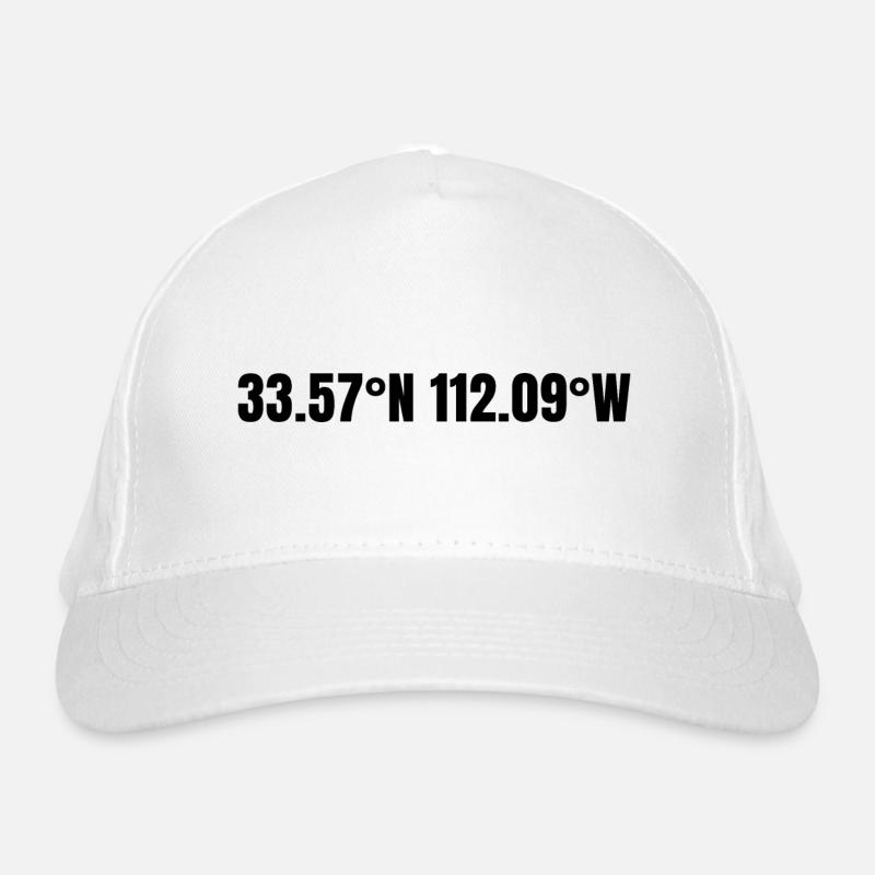 Phoenix, Arizona, USA Coordinates Organic Baseball Cap