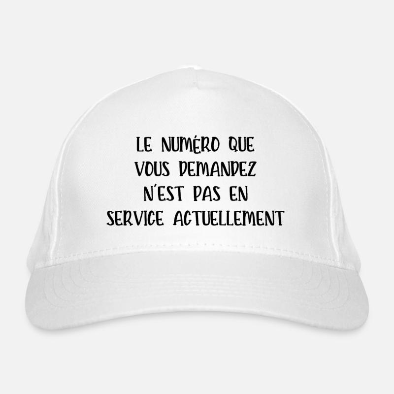 le numéro que vous demandez Casquette classique bio