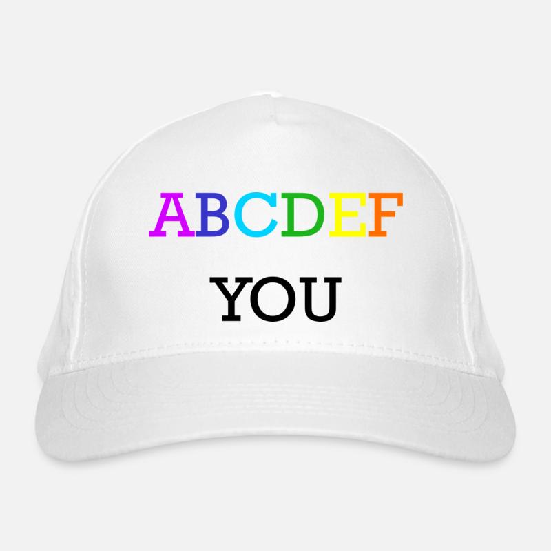 ABCDEF VOUS Arc-en-ciel Casquette classique bio