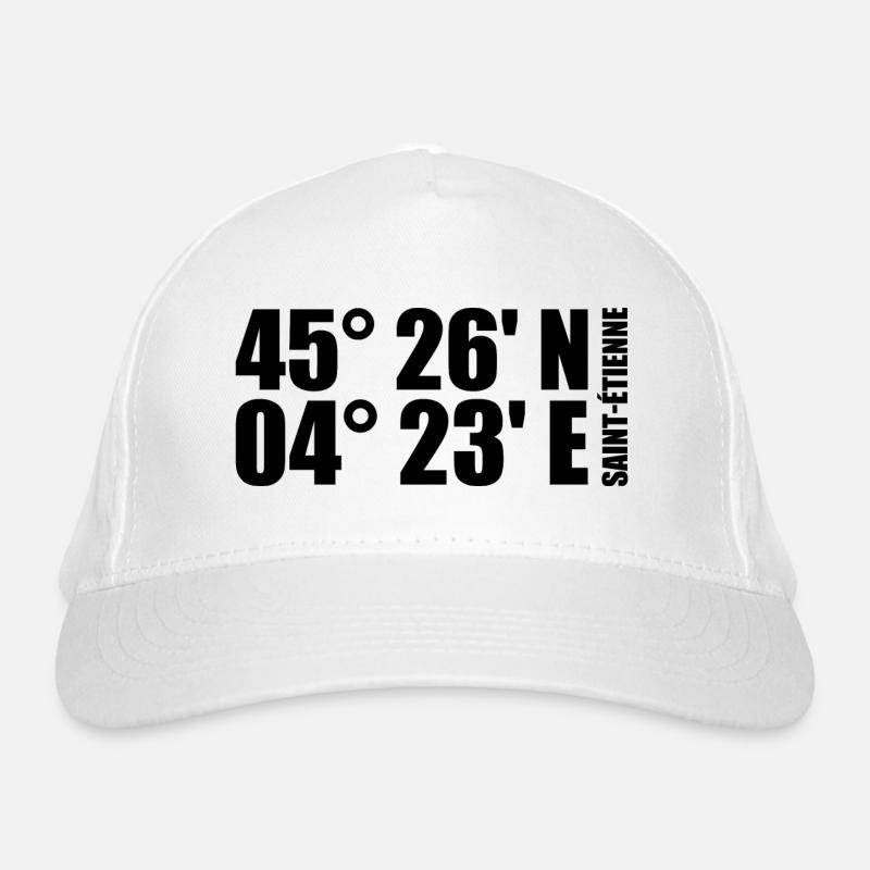 Coordonnées de Saint-Étienne Casquette classique bio