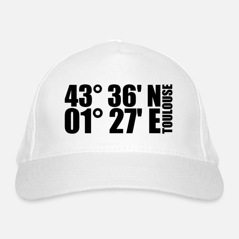 Toulouse coordinates Organic Baseball Cap