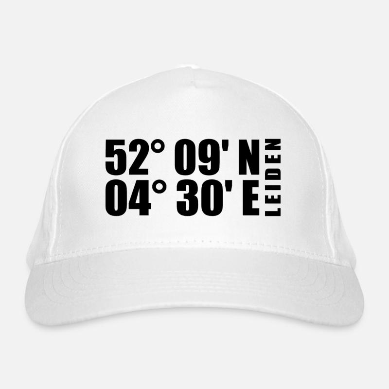 Leiden coordinates Organic Baseball Cap