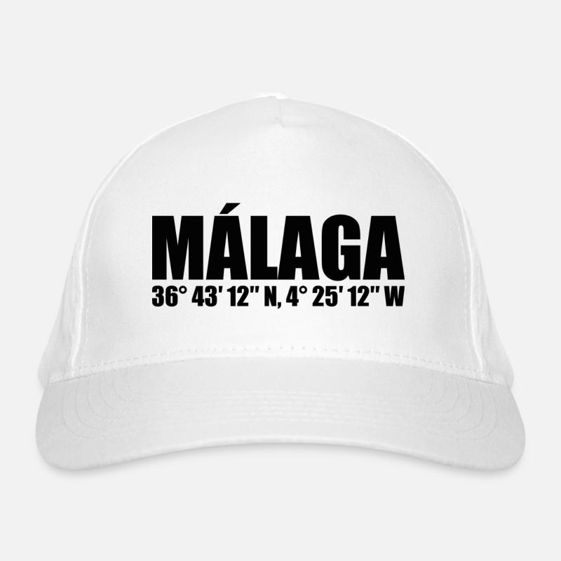 Malaga Coordinates Organic Baseball Cap