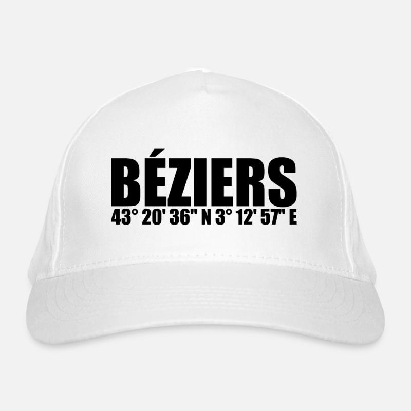 Béziers coordinates Organic Baseball Cap