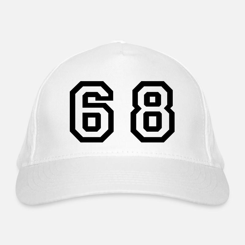 Nombre - 68 - Sixty Eight - Casquette classique bio - blanc