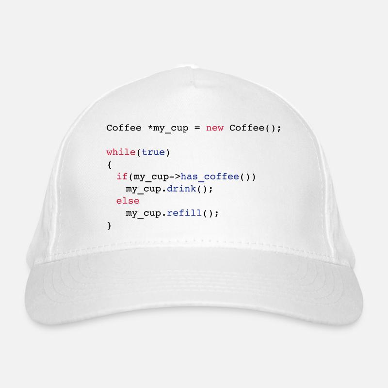 drink_coffe_c ++ Bio-Baseballkappe