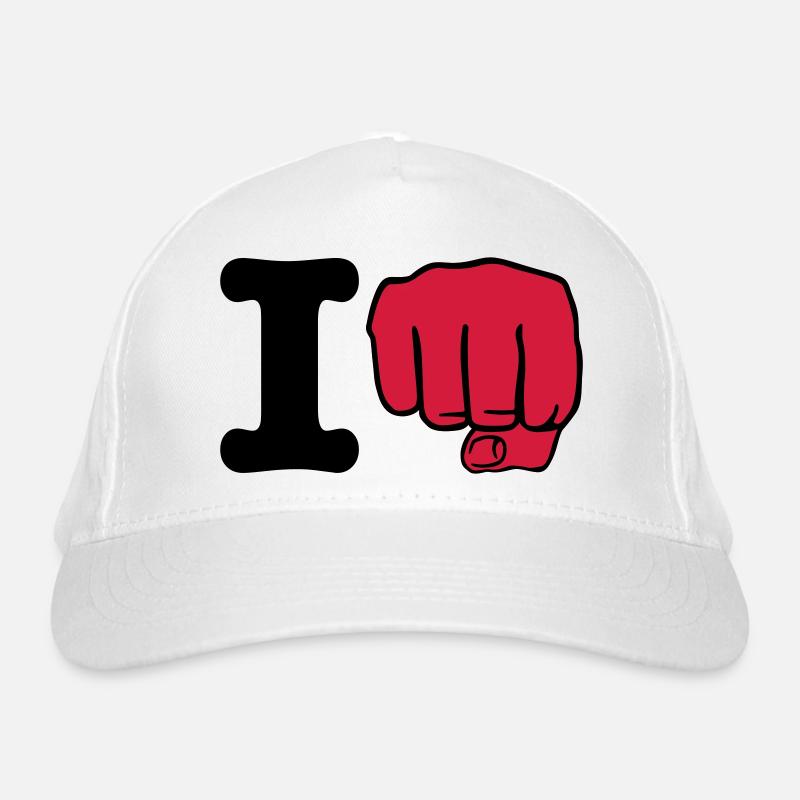 i Punch | ich schlage | ich boxe | Boxing | Karate Casquette classique bio