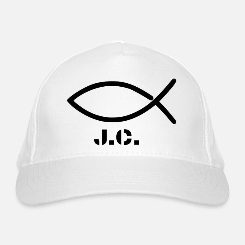 Poisson chrétien (christianisme) avec lettrage Casquette classique bio