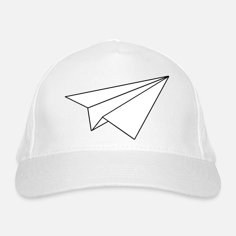 Papierflieger Bio-Baseballkappe