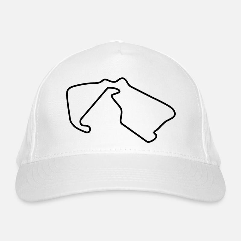Great Britain Race Track - Organic Baseball Cap - white