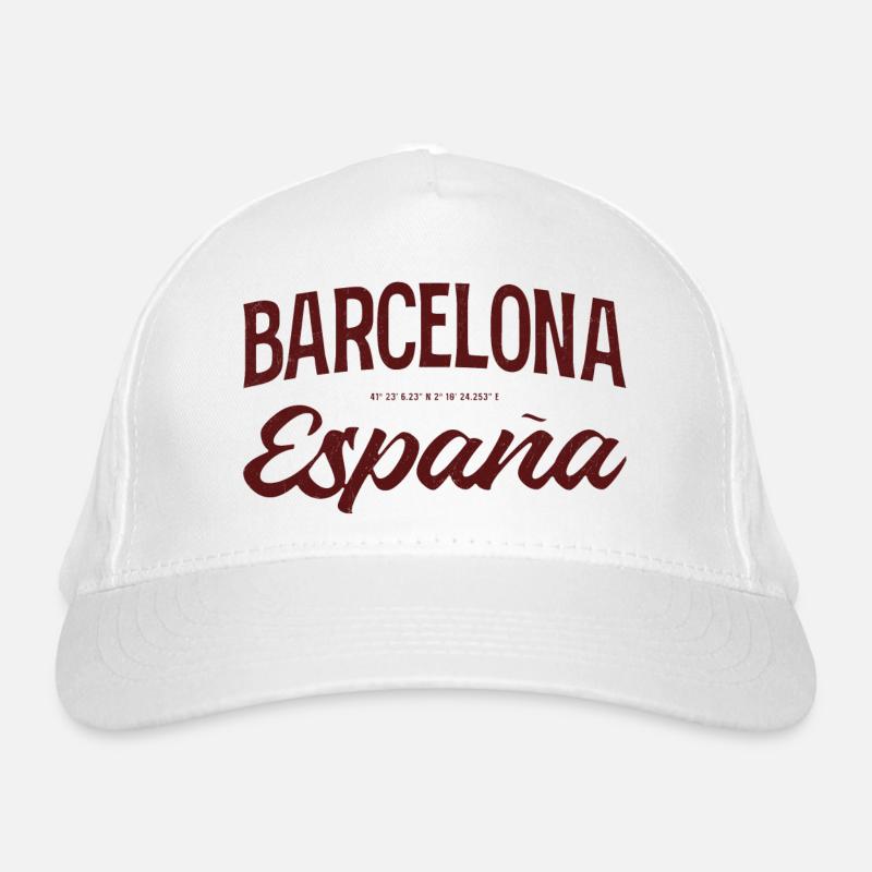 Barcelona Spanien Script Logo Bio-Baseballkappe