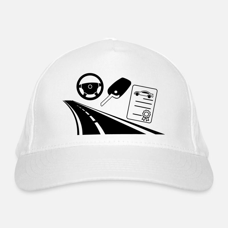 Führerschein für Autobahnautos Bio-Baseballkappe