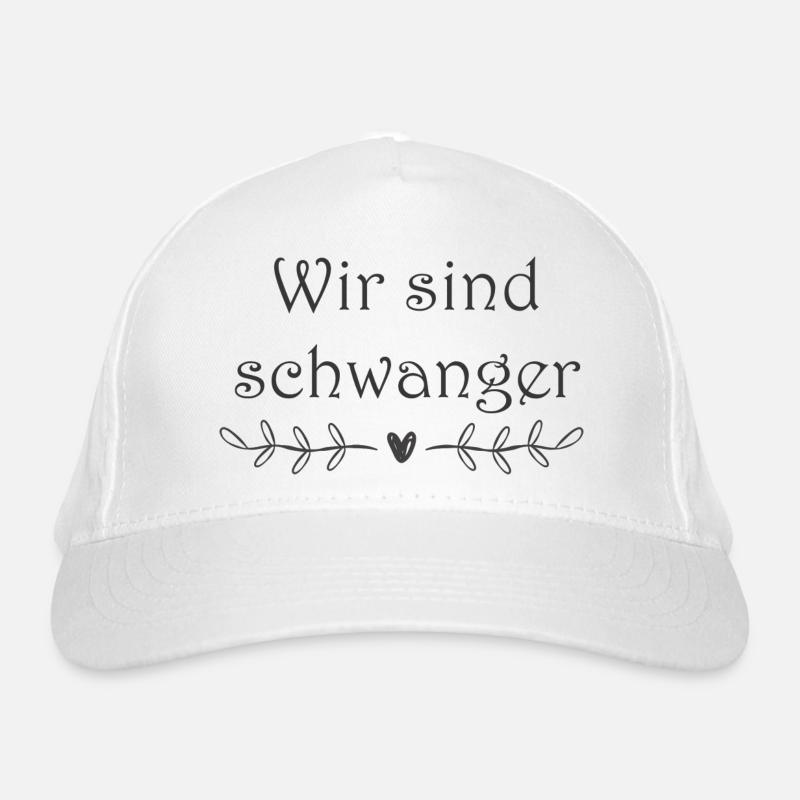 Wir sind schwanger Bio-Baseballkappe