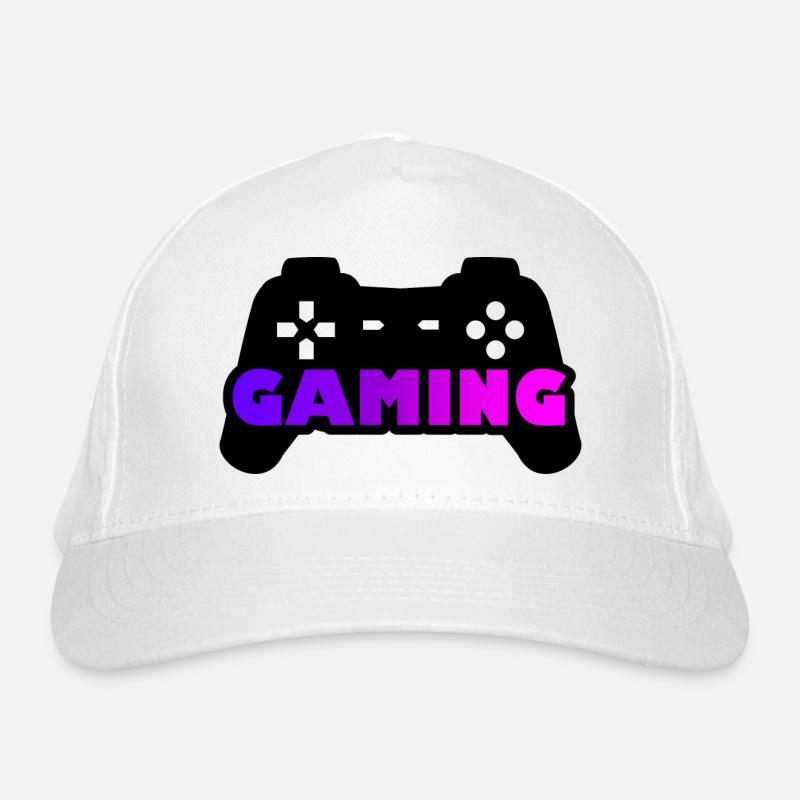 Gaming joystick violet rose Casquette classique bio