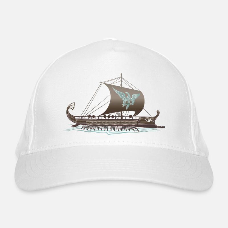 Ship old Roman Trireme Bio-Baseballkappe