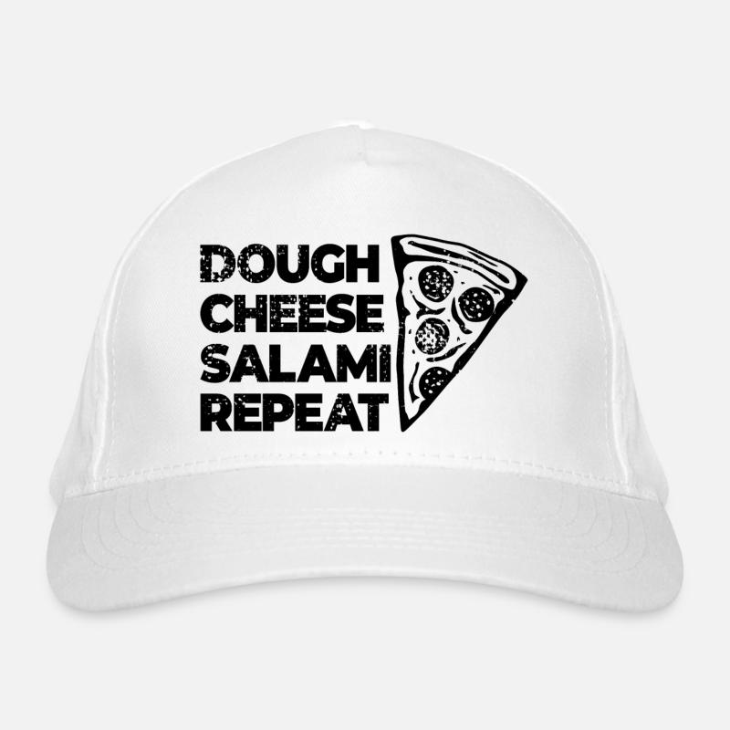 Dough Cheese Salami Repeat Organic Baseball Cap