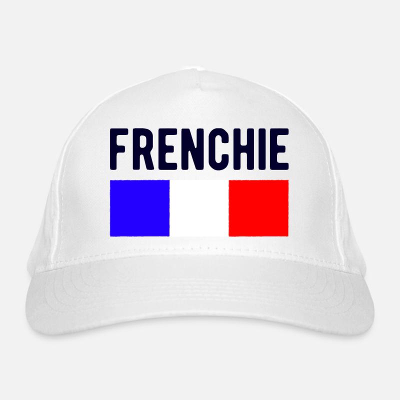 Frenchie Frankreich Französischer Mann Bio-Baseballkappe