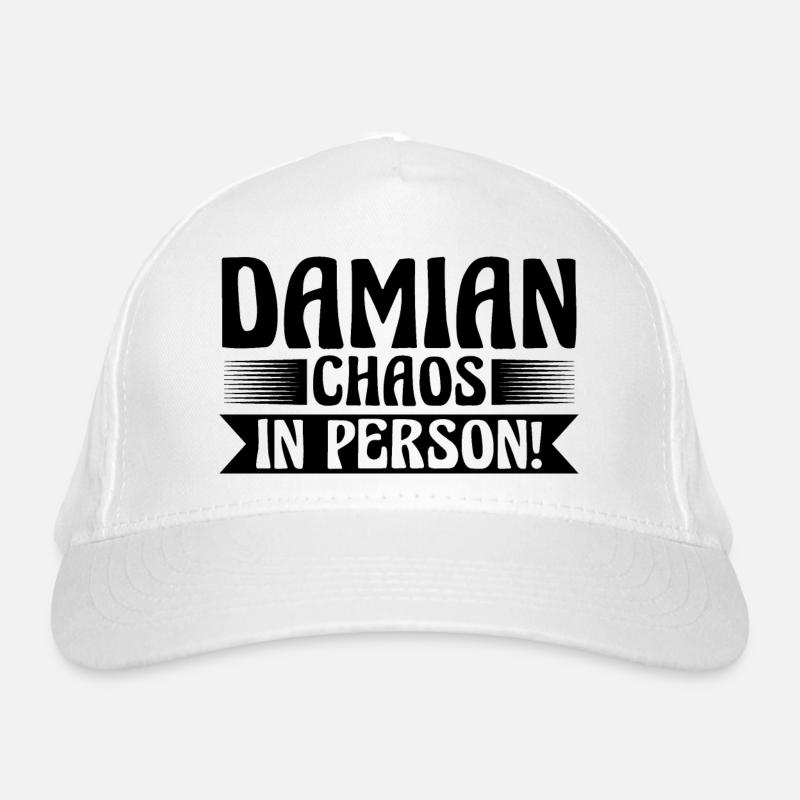 First name Damian Organic Baseball Cap
