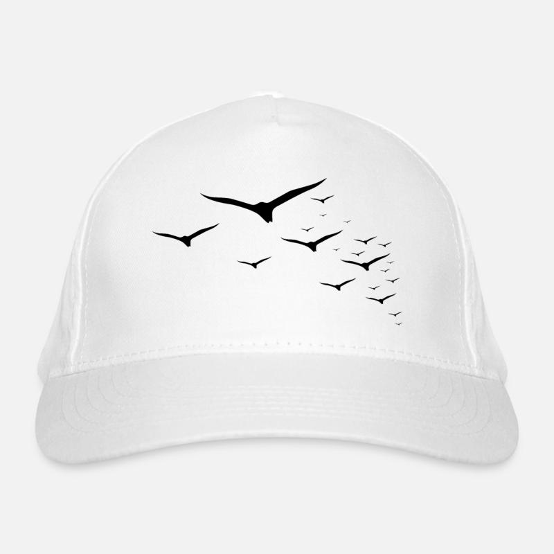 Oiseau libre - Casquette classique bio - blanc