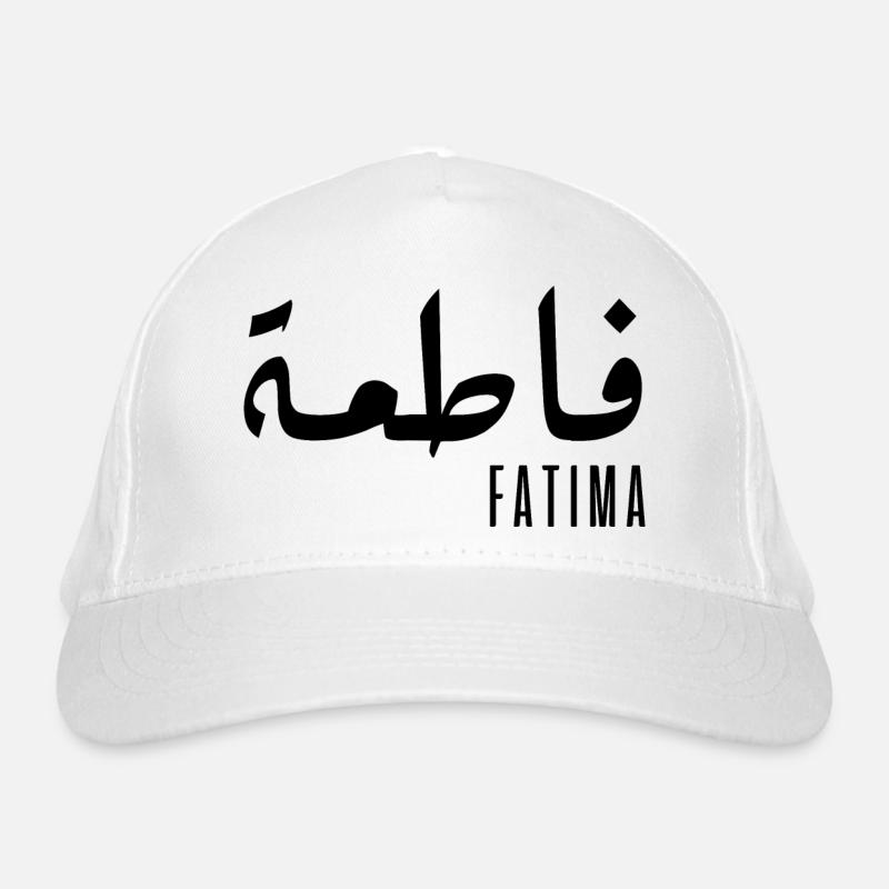 Name Fatima auf Arabisch Bio-Baseballkappe