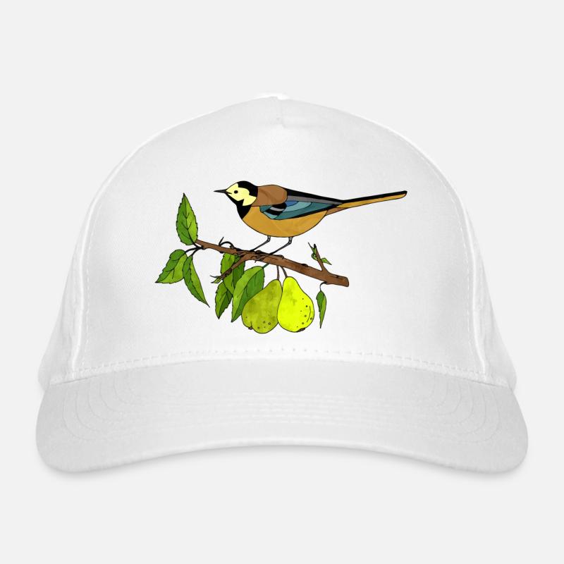Bunter Vogel Bio-Baseballkappe