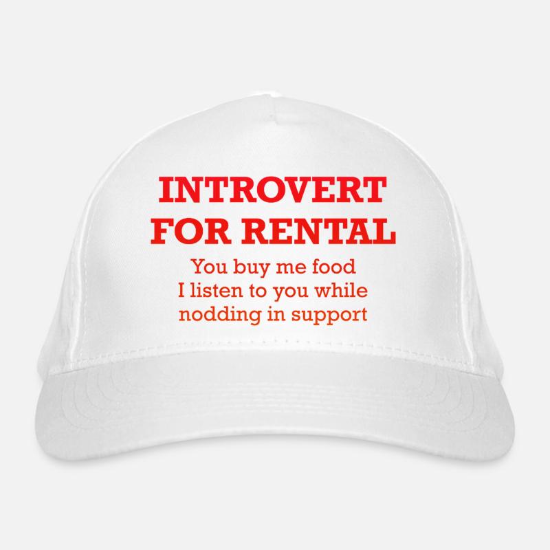 Introverti à louer Casquette classique bio