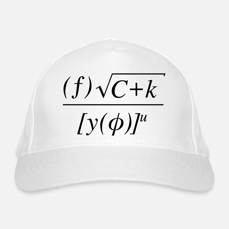 Équation mathématique va te faire Casquette classique bio