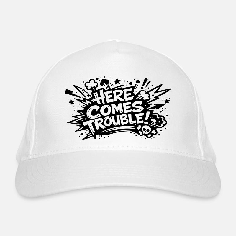 Here comes trouble Bio-Baseballkappe