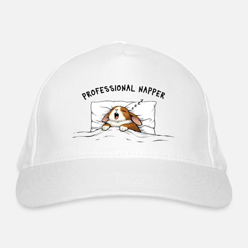 Professional Napper Sleep Bunny Bunny Rabbit Organic Baseball Cap