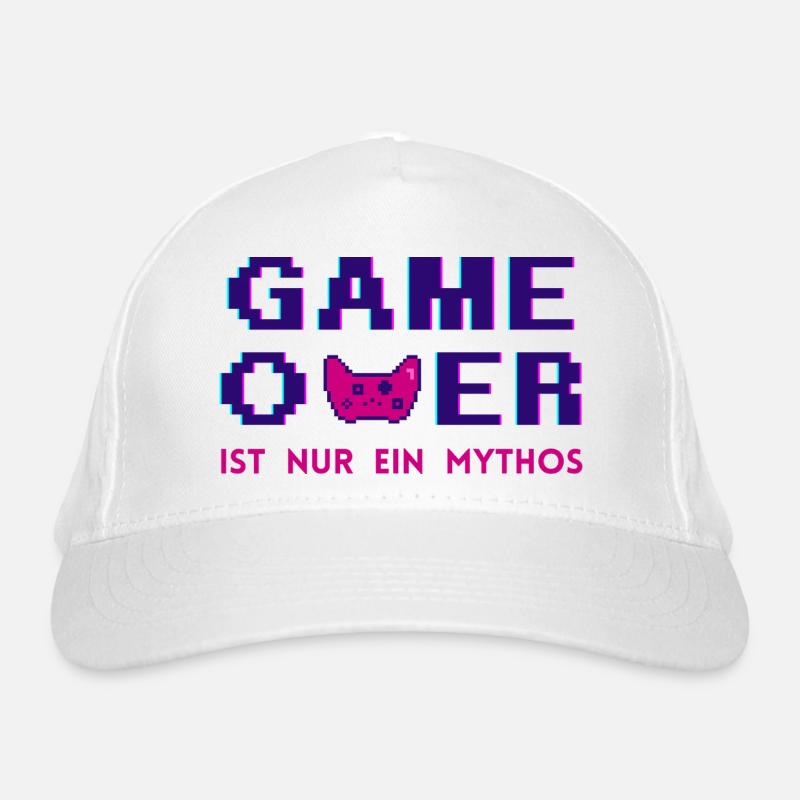 Game Over Mythos Dark Retro Pixel Bio-Baseballkappe