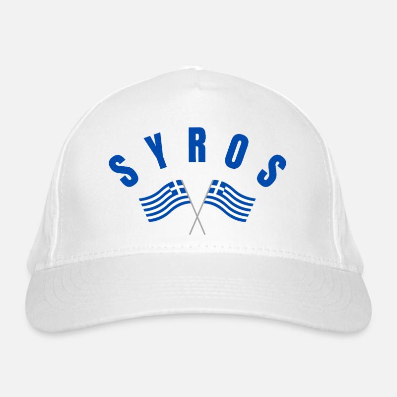 Drapeaux grecs de Syros Casquette classique bio