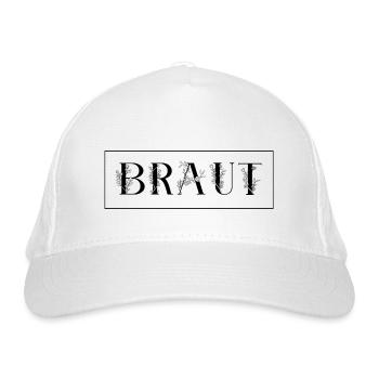 Braut mit Stil - Bio-Baseballkappe - Weiß - Vorne