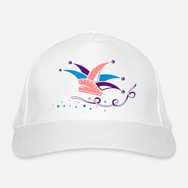 Carnival, jester cap, streamers Organic Baseball Cap
