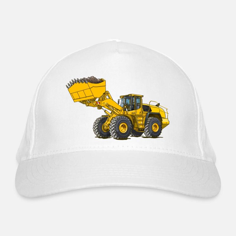 Radlader, Baumaschine Bio-Baseballkappe