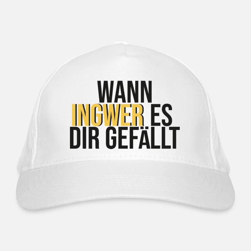 Wann Ingwer es dir gefällt Bio-Baseballkappe