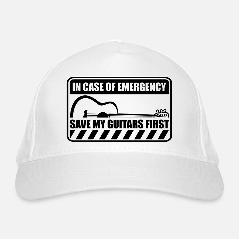 Avertissement Enregistrer mes guitares Casquette classique bio