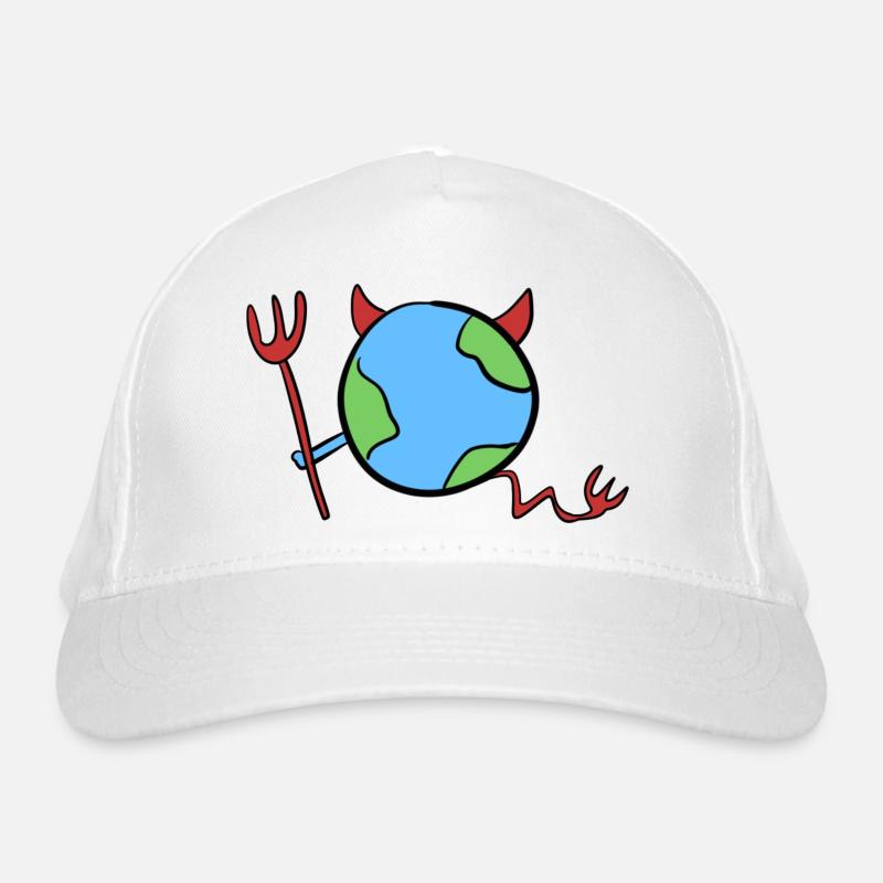 Terre commune monde diable en colère mal Casquette classique bio