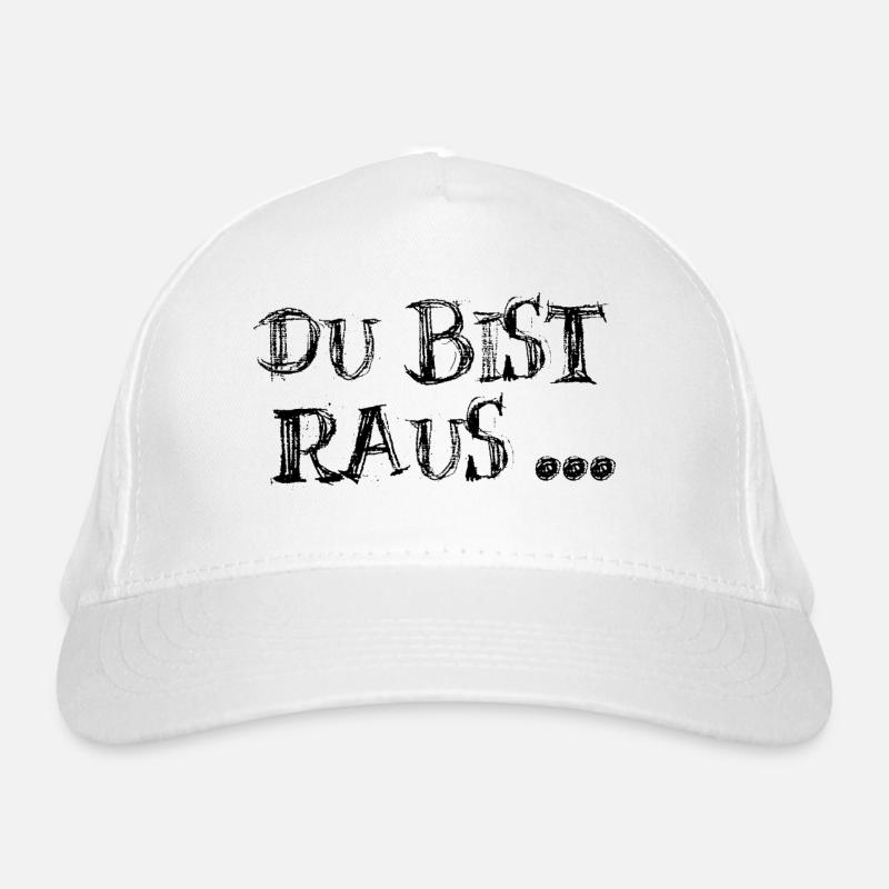 Du bist raus Bio-Baseballkappe