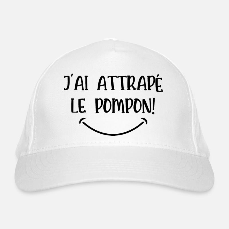 j'ai attrapé le pompon Casquette classique bio