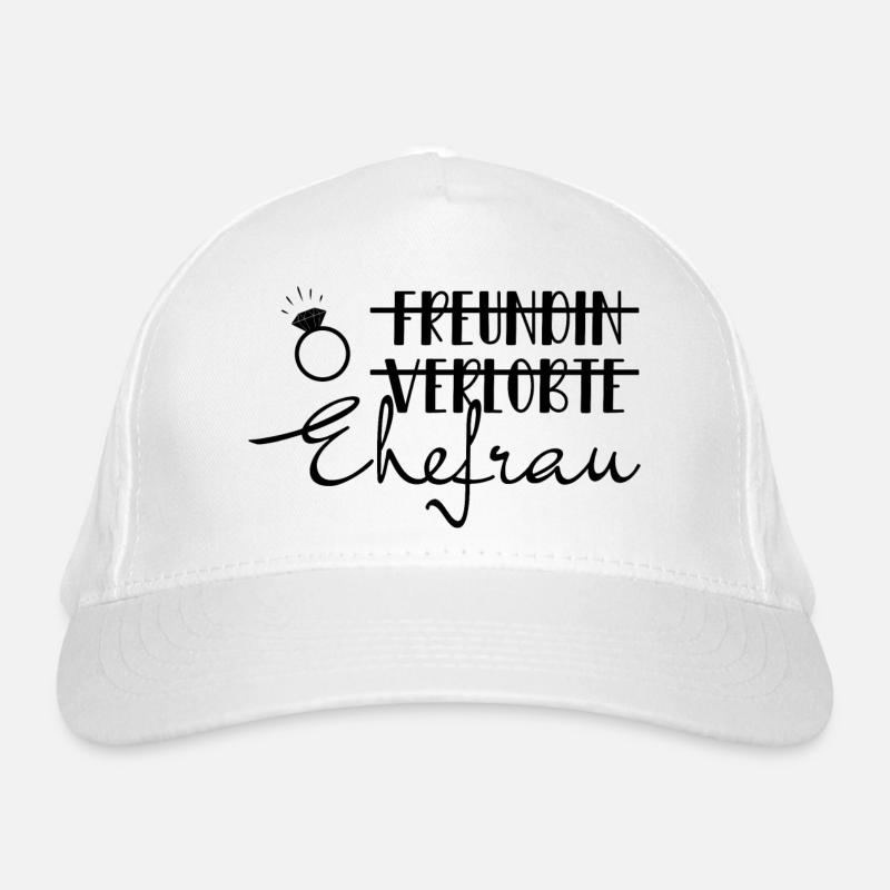 Verlobte Ehefrau Braut Hochzeit Bride hen night Bio-Baseballkappe