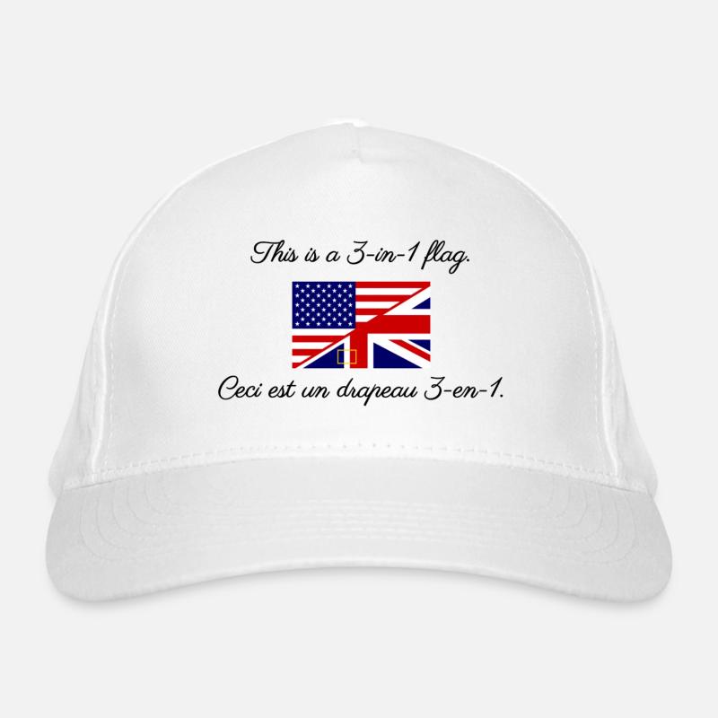 This is a flag I / Ceci est un drapeau I Casquette classique bio