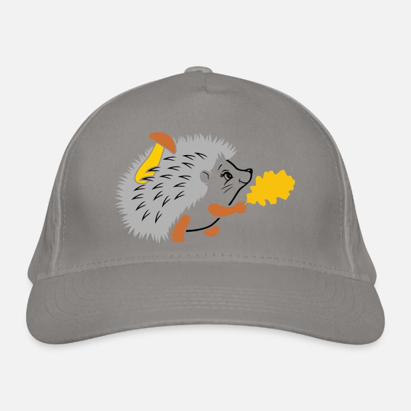 Hedgehog on a walk Organic Baseball Cap